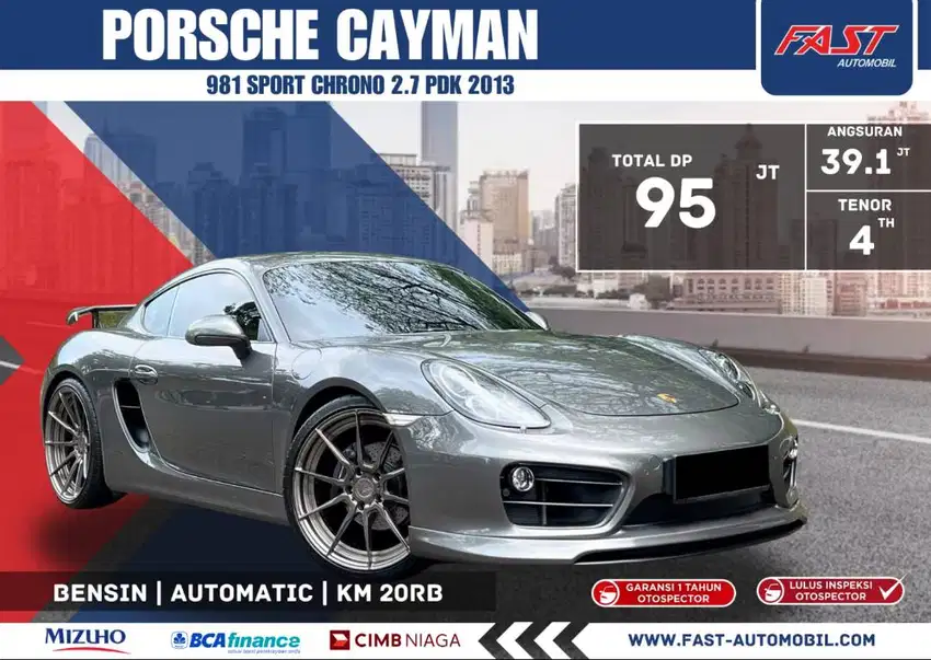 DP 95JT PORSCHE CAYMAN 981 2013 SPORT CHRONO 2.7 PDK LOW KM.20RB #F4ST