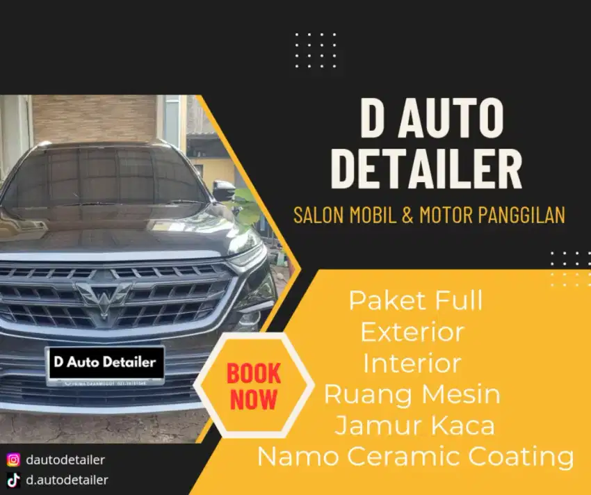 Salon/Poles Mobil & Motor panggilan/Home Service Nano Ceramic Coating