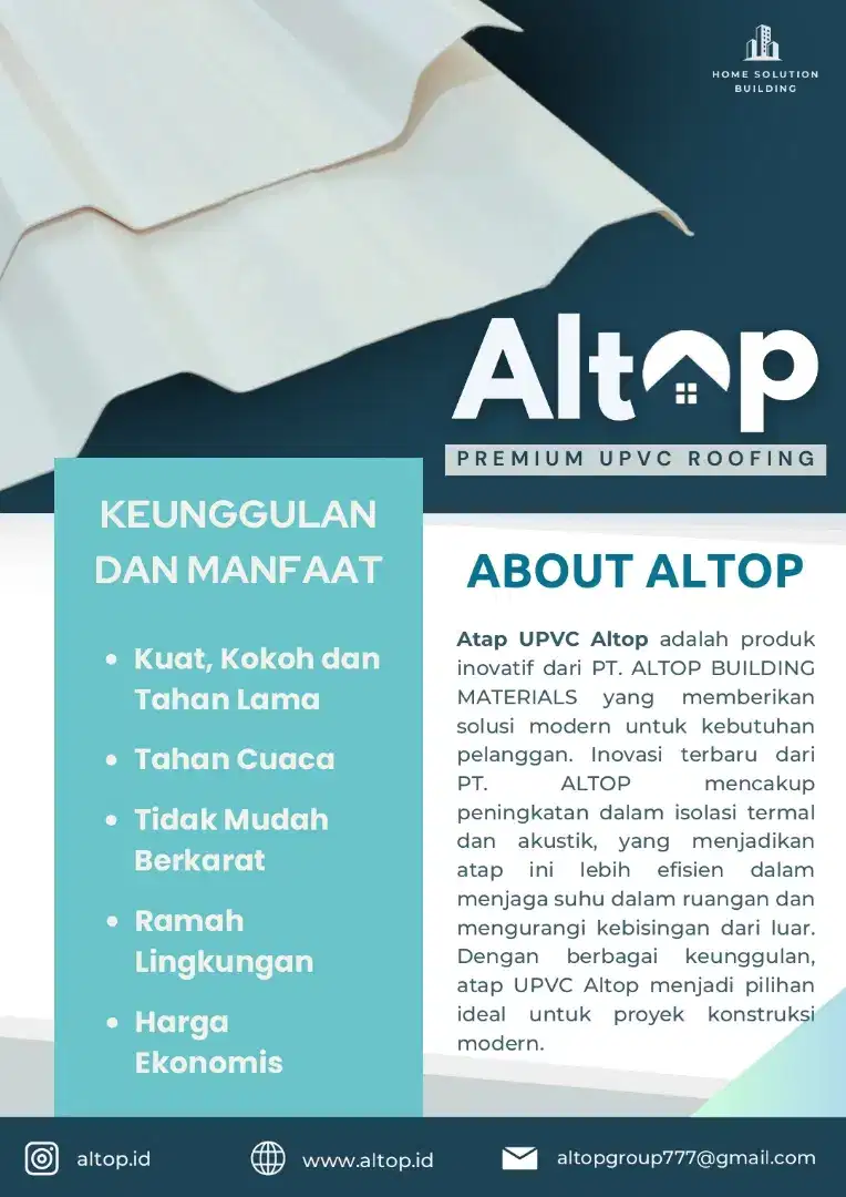 ALTOP UPVC PREMIUM ROOFING