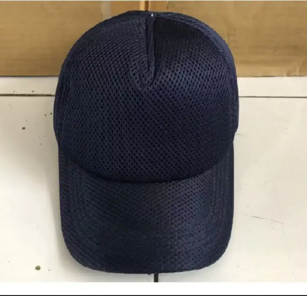 Topi Jaring Full Hitam  !