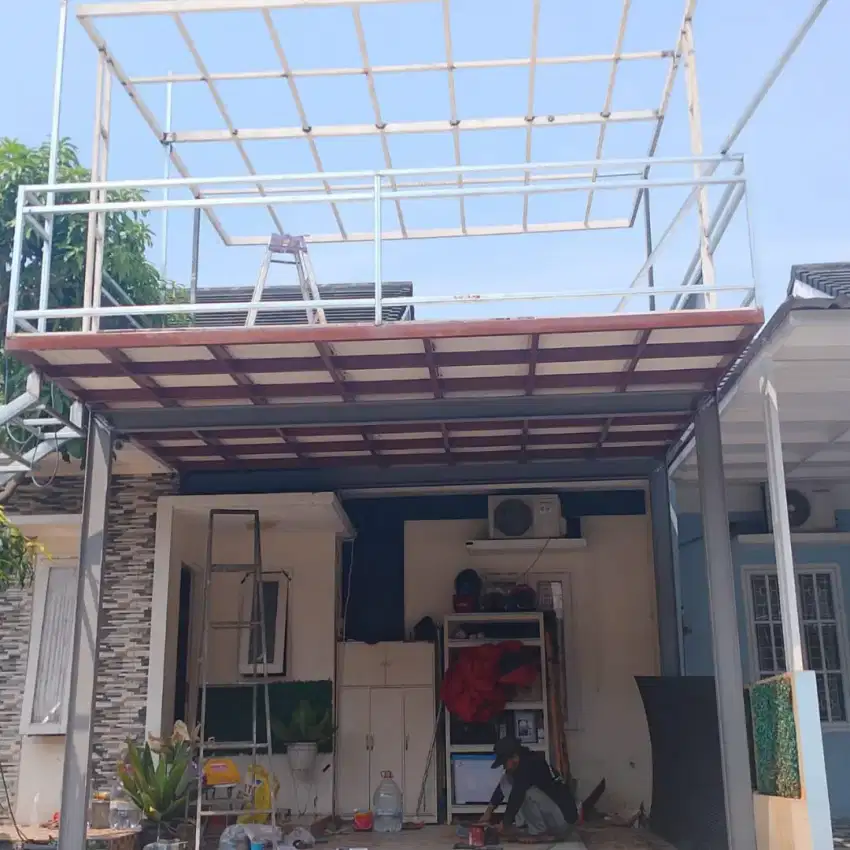 KANOPI CANOPY, TRALIS MODERN, PAGAR MINIMALIS MODERN, RAILING TANGGA