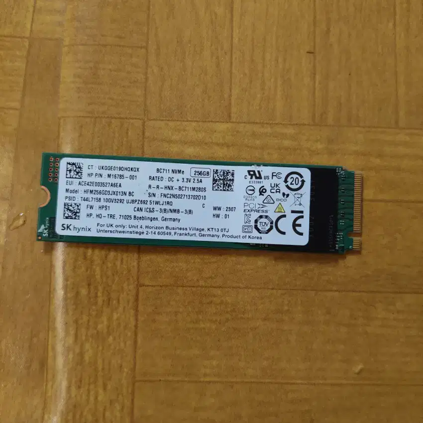 SSD NvMe coak 1 256 GB second