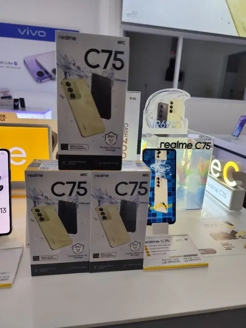 NEW!! REALME C75 NFC RAM 24GB/256GB, BATERAI 6000 & TAHAN AIR IP69