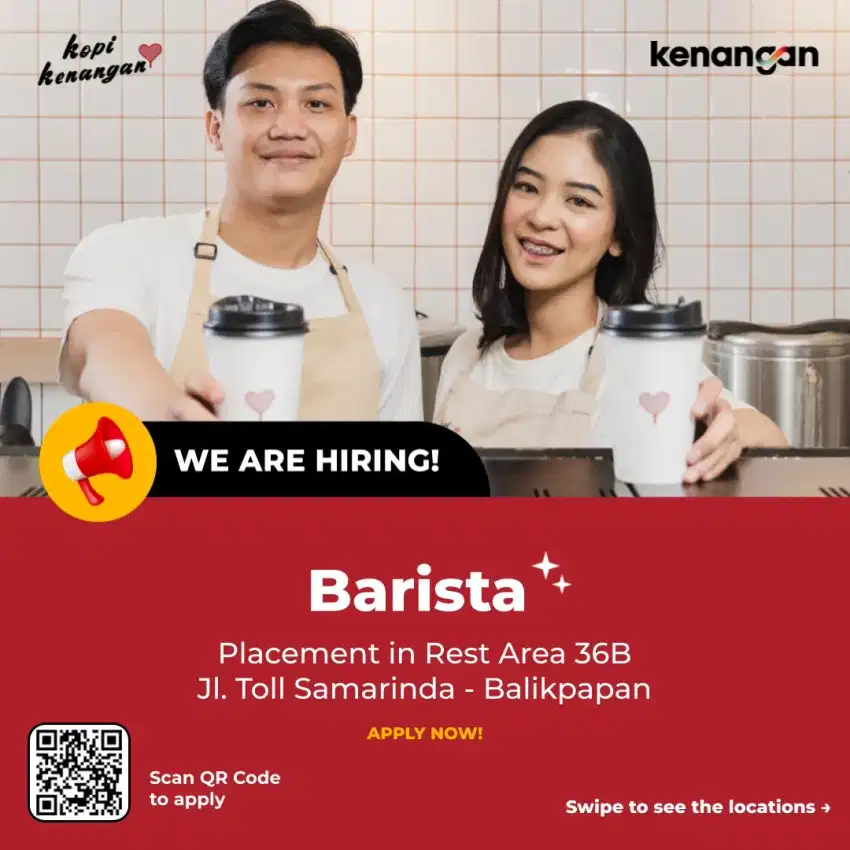 Hiring Crew Store/ Barista