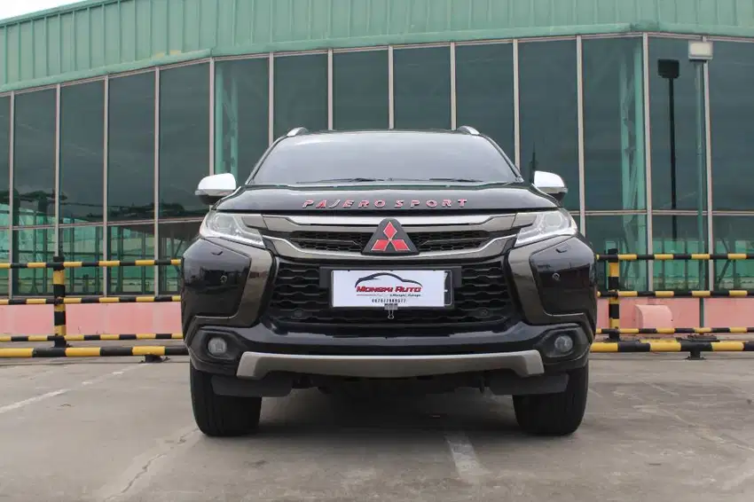 [TDP 20JT] Mitsubishi Pajero sport Dakar BP black piano 2018 NIK 2017