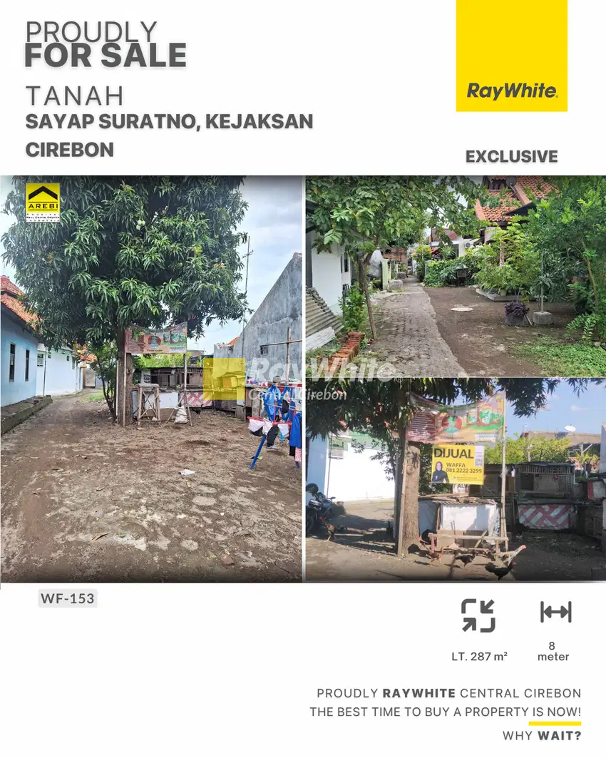 Dijual  tanah di Sayap Suratno Kejaksan Cirebon