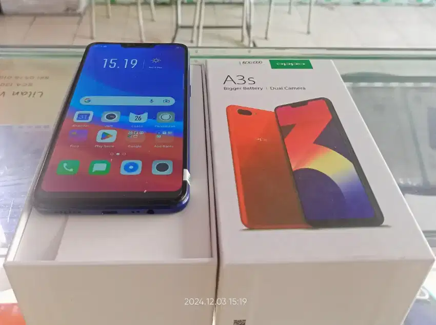 Oppo A3s BEKAS fullset normal bisa Tukar Tambah