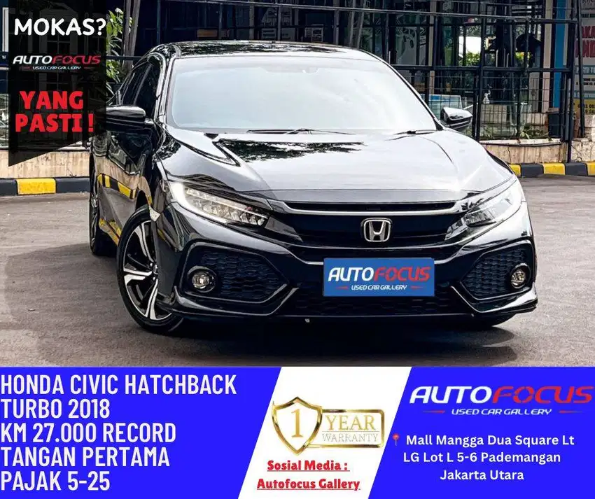 HONDA CIVIC HATCHBACK 2018 / HITAM METALIC CIVIC TURBO CIVIC SEDAN