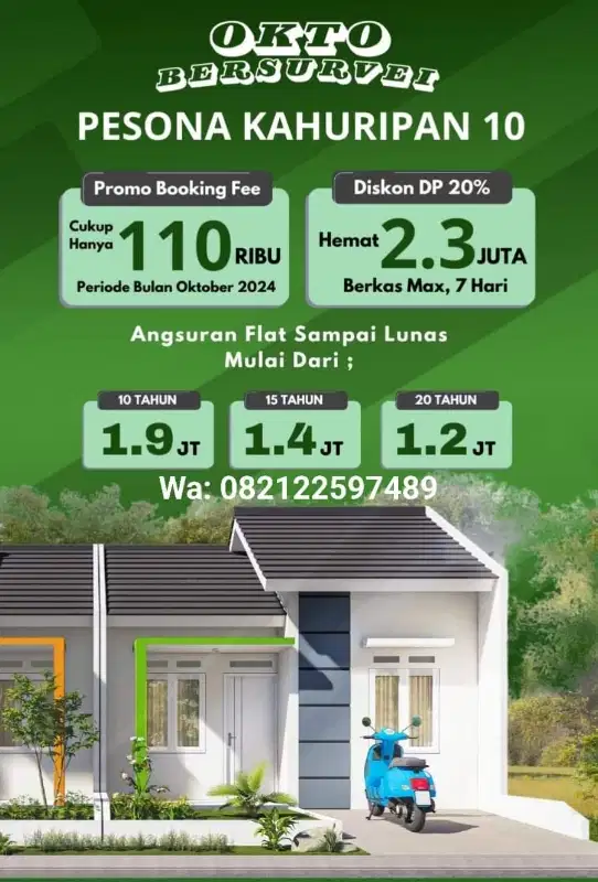 KPR SUBSIDI FLAT SAMPAI LUNAS LOKASI NEMPEL JL RAYA CILEUNGSI