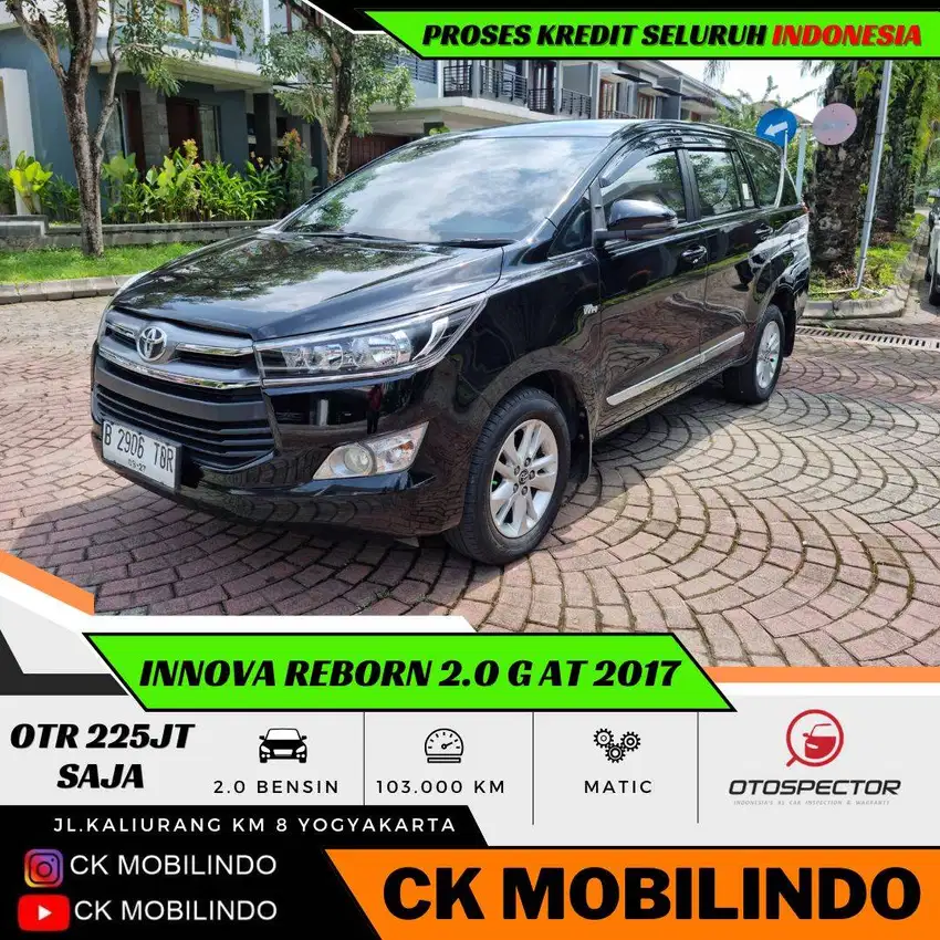 (Dp10jt) Innova Reborn 2.0 G Bensin Matic 2017 ORISINIL Kredit Murah