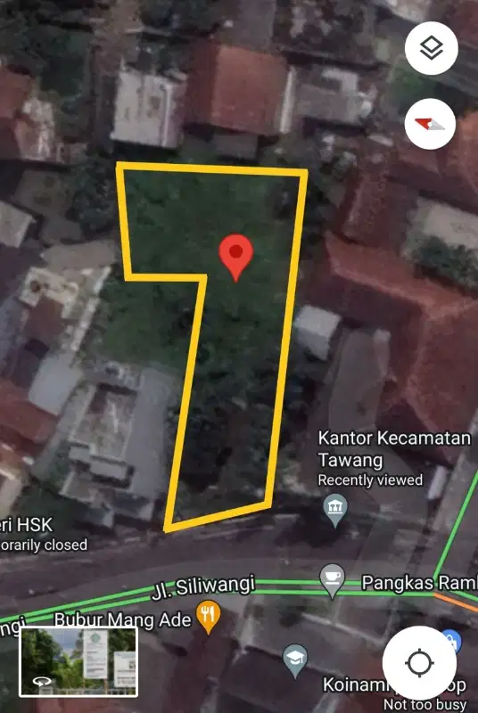 Dijual Cepat Tanah Jalan Siliwangi Kota Tasikmalaya