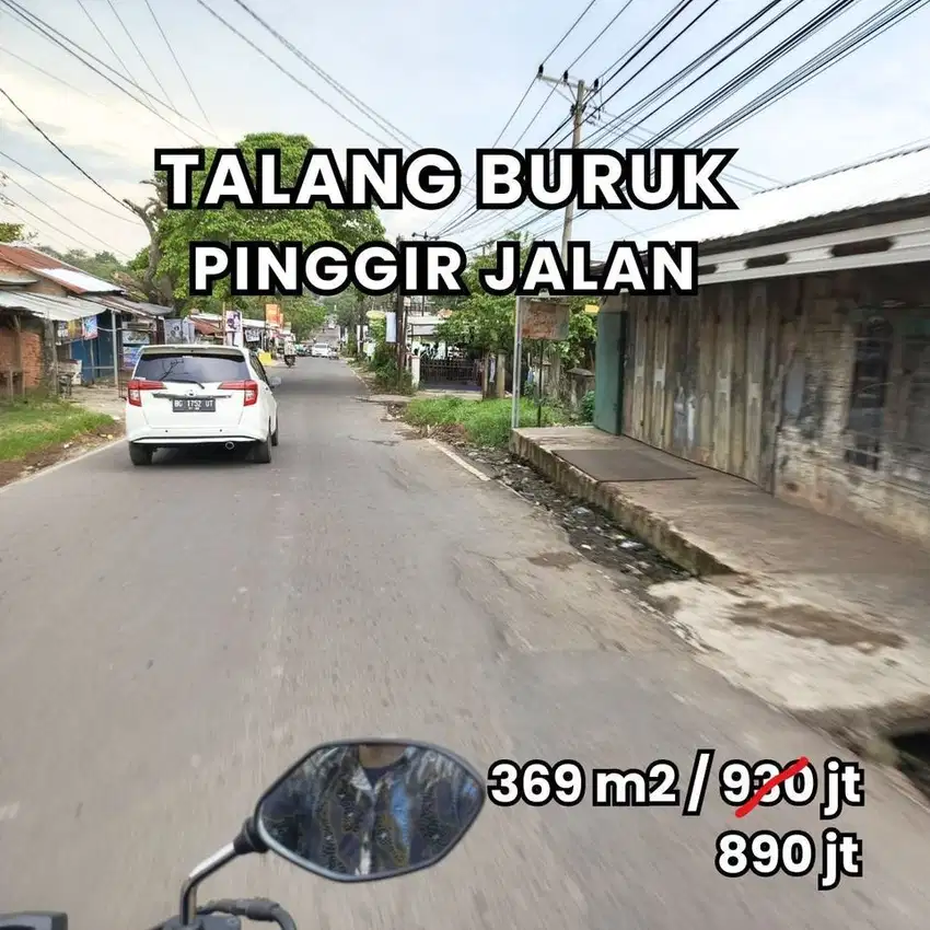 Di jual tanah pinggir jalan talang buruk palembang