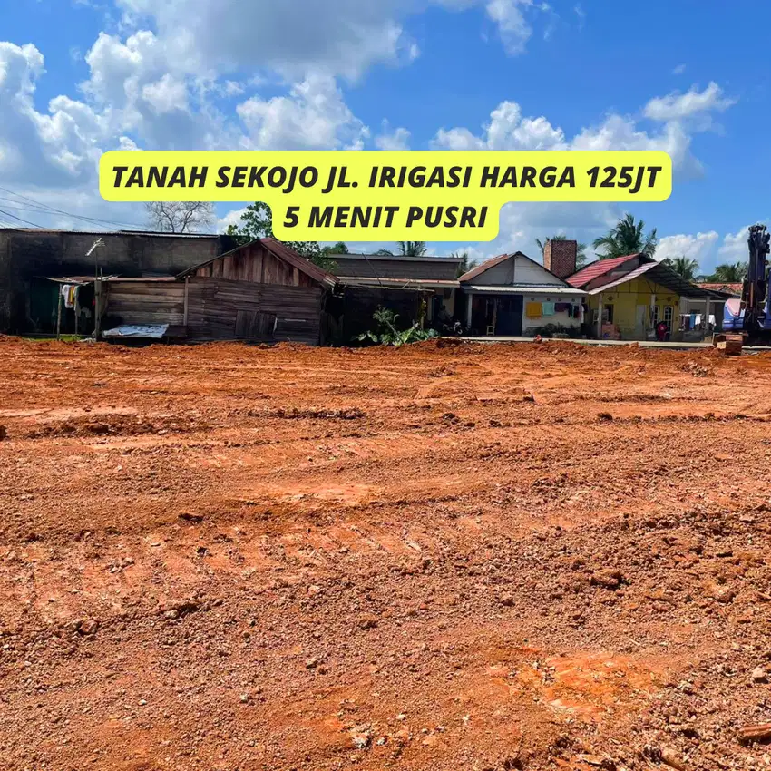 Tanah Murah Dekat Pusri Harga 120JT, SHM