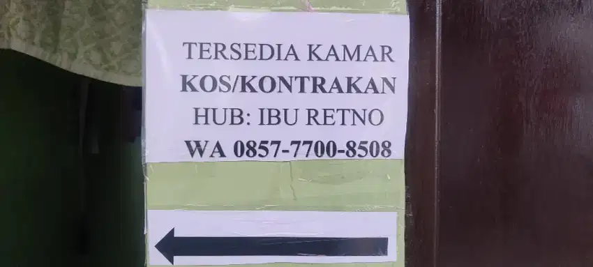 Kosan/Kontrakan 1 kamar murah strtegis dkt kawasan Industri Pulogadung