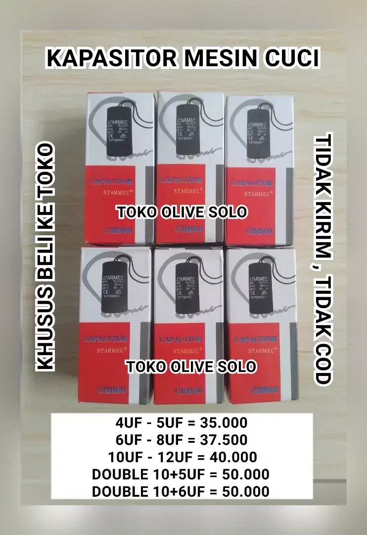 Perlengkapan (KHUSUS BELI KE TOKO) mesin cuci