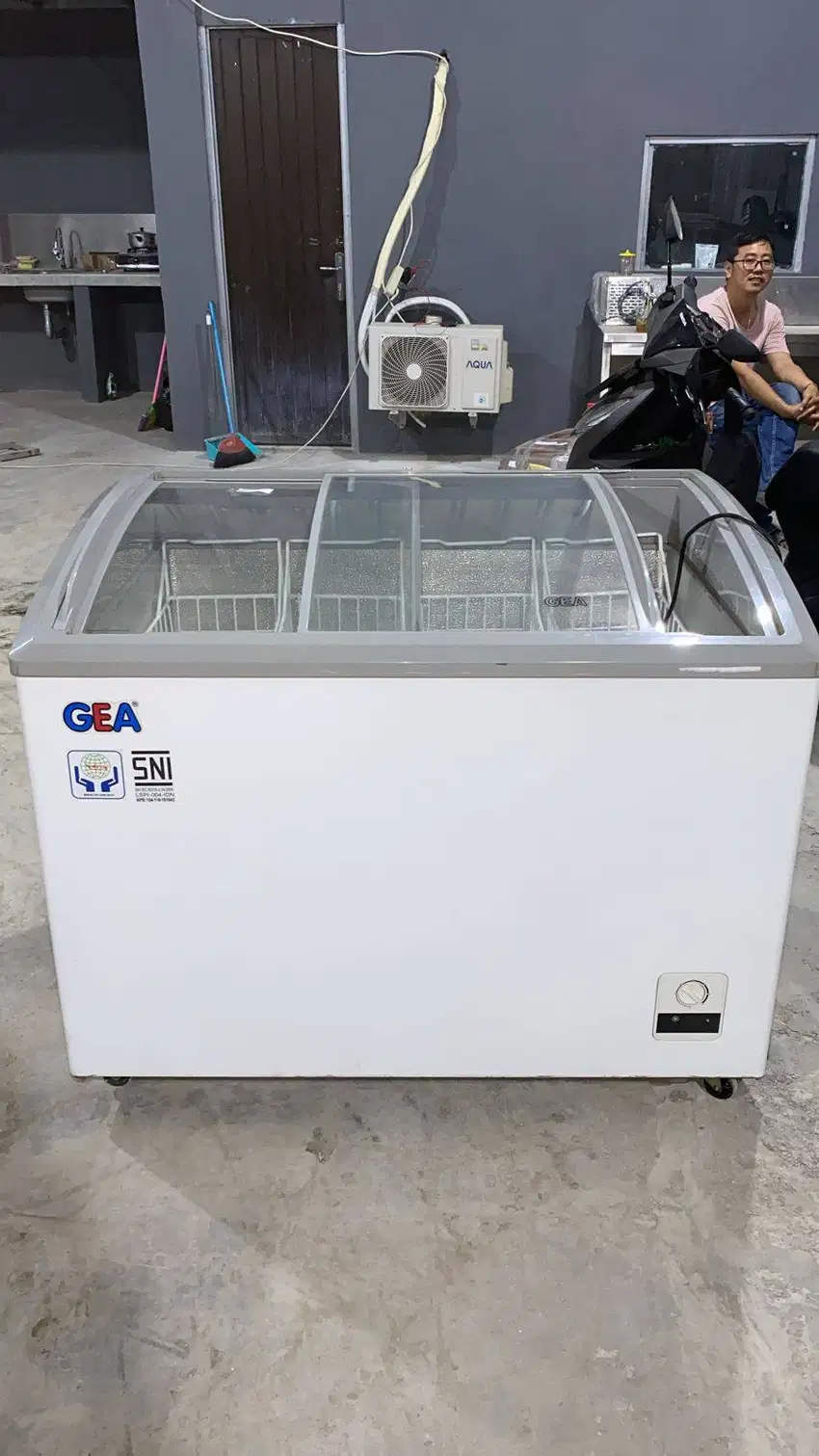 SD-303 GEA SLIDING CURVE GLASS FREEZER