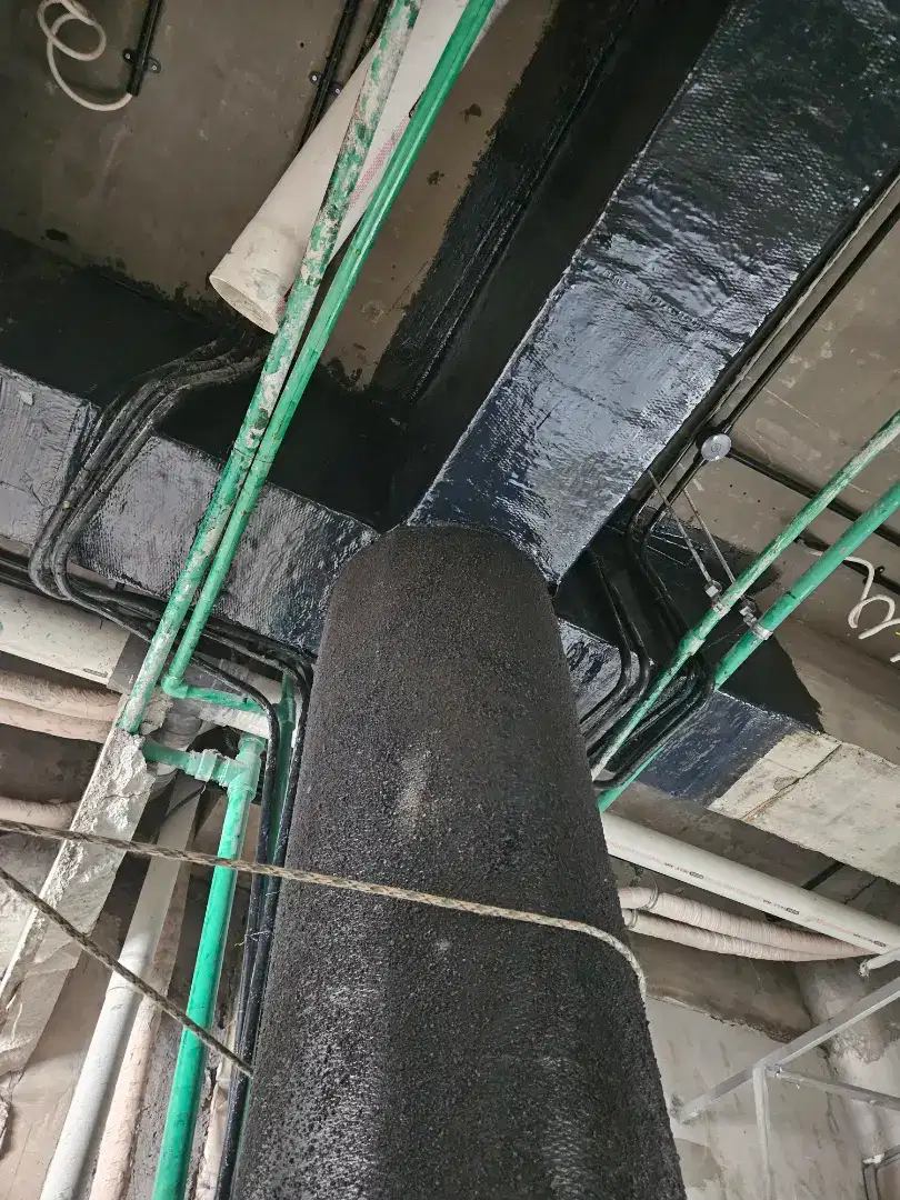 Perkuatan Struktur Beton Carbon FRP, CFRP, Fibre Wrapping Retrofitting