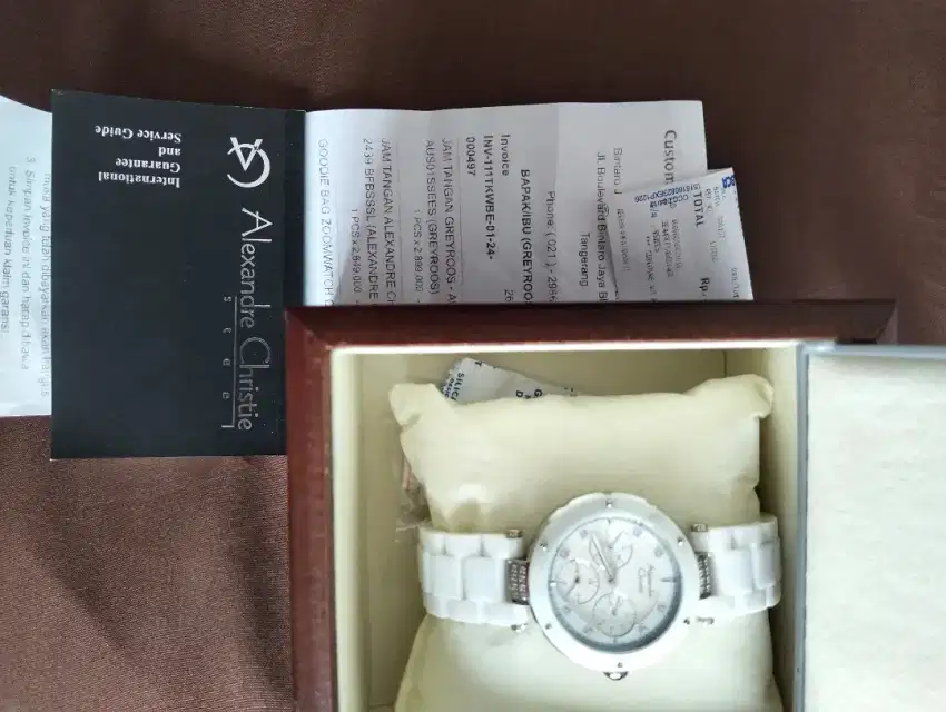 Like new garansi aktif Jam tangan wanita alexander christie