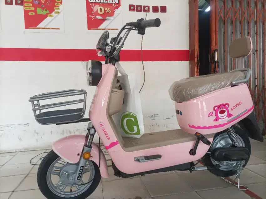 Sepeda listrik gofar 4 pink limited