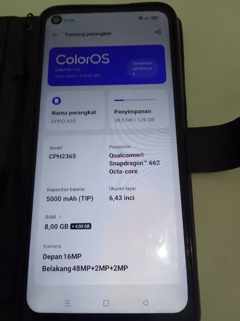 DIJUAL CEPAT HP OPPO A9 Second Ram 8