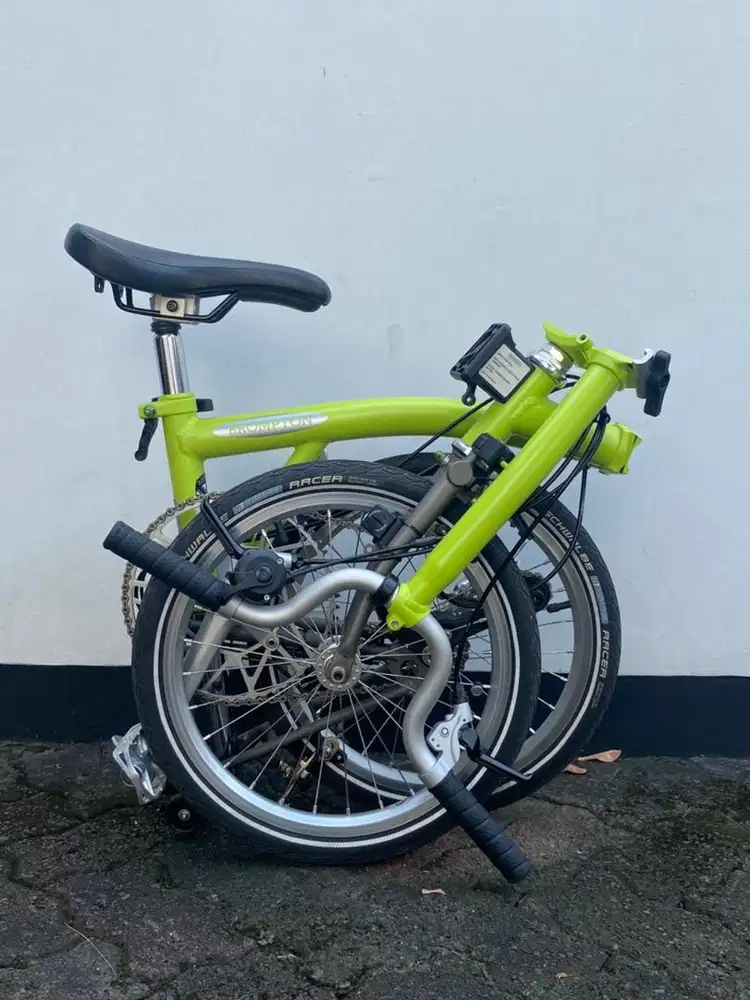 brompton m3x lime green titanium