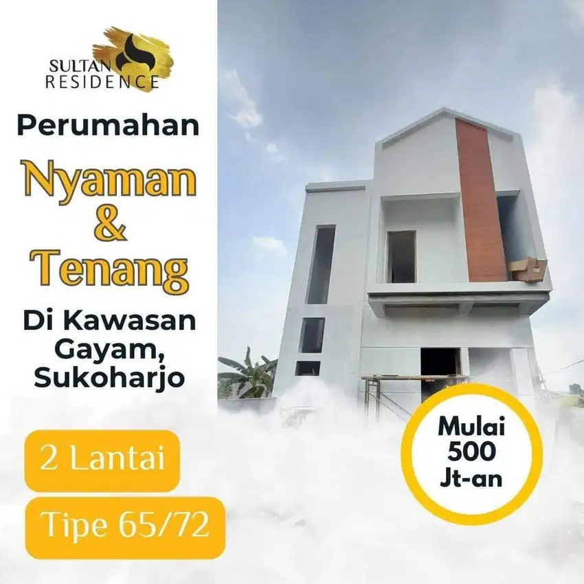 Dijual Rumah 2 lantai mewah Sukoharjo Gayam Asri Residence