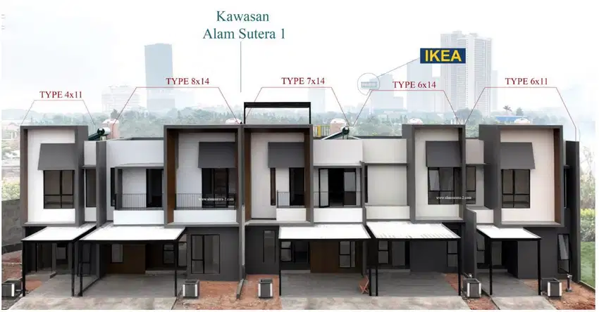 Dijual Rumah Murah Kawasan Mewah Alam Sutera 2 Tangerang