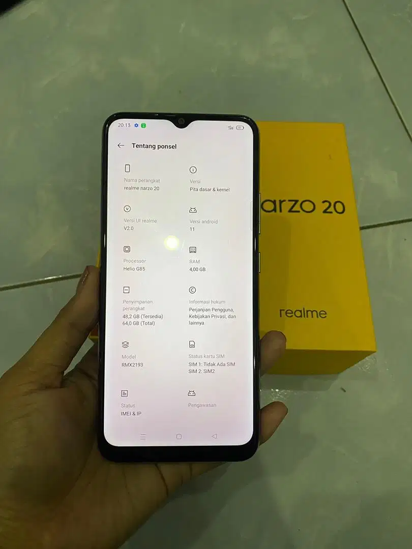 Hp realme narzo 20