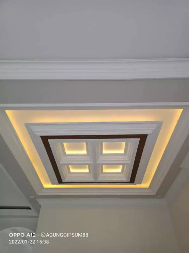 Plafon bahan gipsum dan pvc Sidoarjo