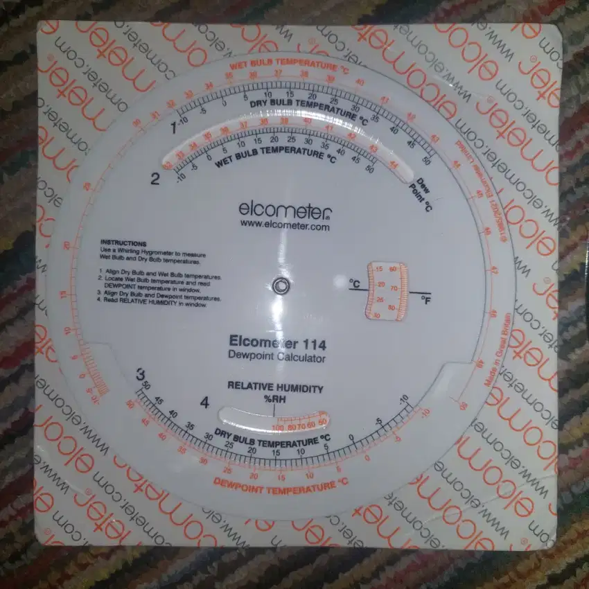 Elcometer 114 Dewpoint Calculator