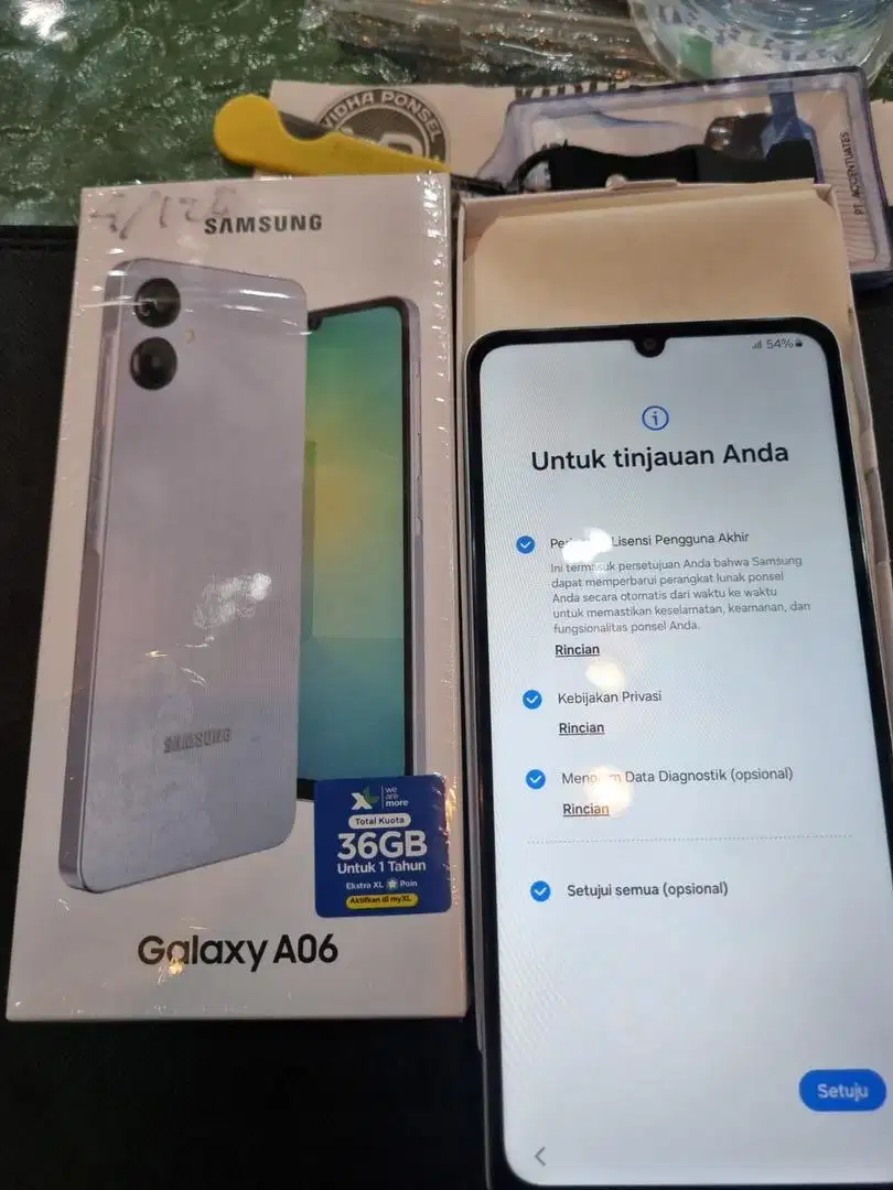 SAMSUNG A06 4/128 GB garansi resmi