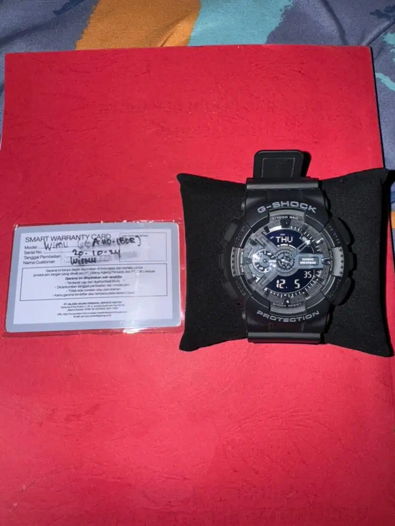 Jam Tangan G-Shock GA-110-1BDR Jam tangan Unisex Original