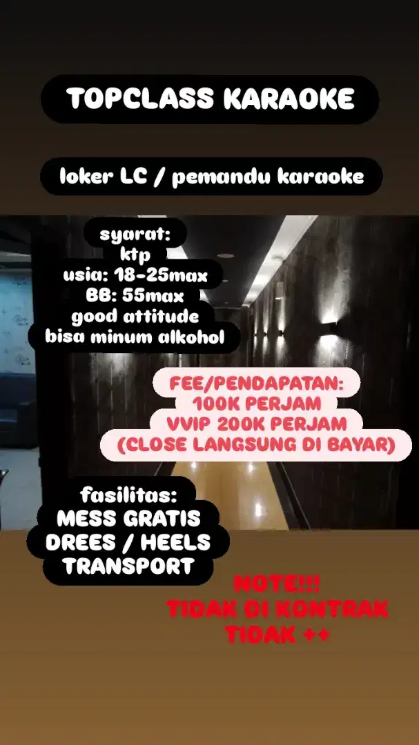 LOKER LC / PEMANDU KARAOKE