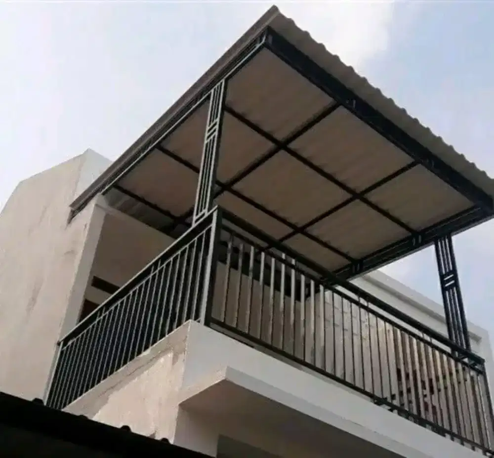 Kanopi pagar tralis.. dan renopasi rumah