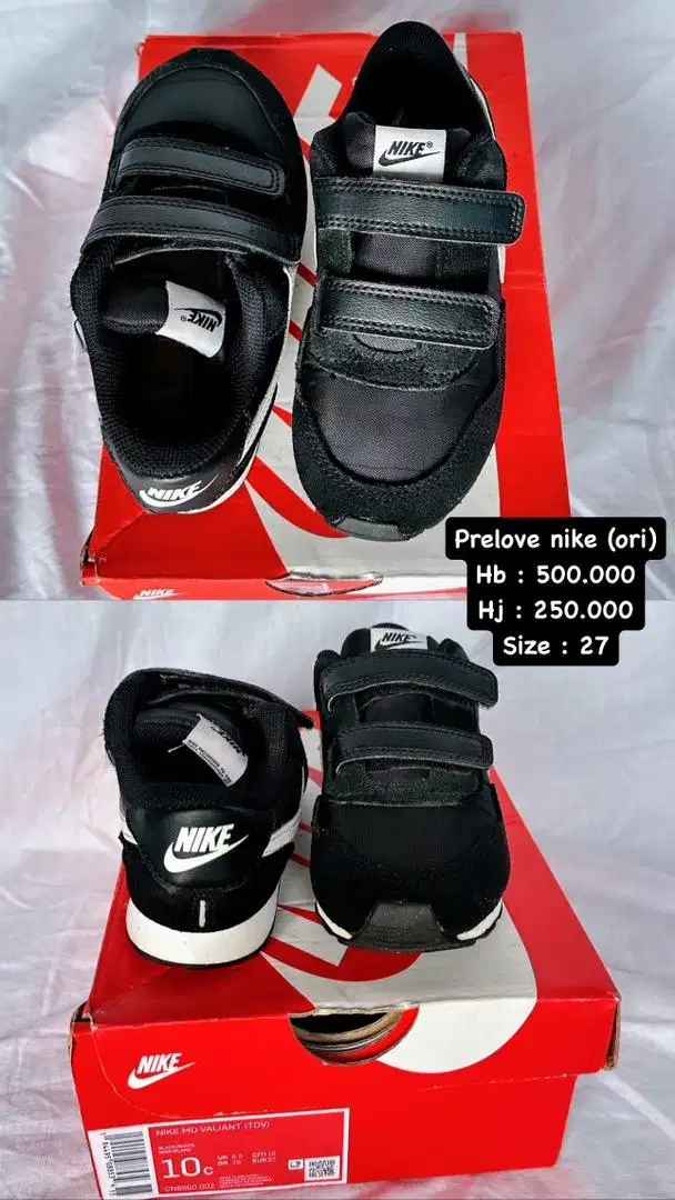 Prelove sepatu anak merk nike (original)