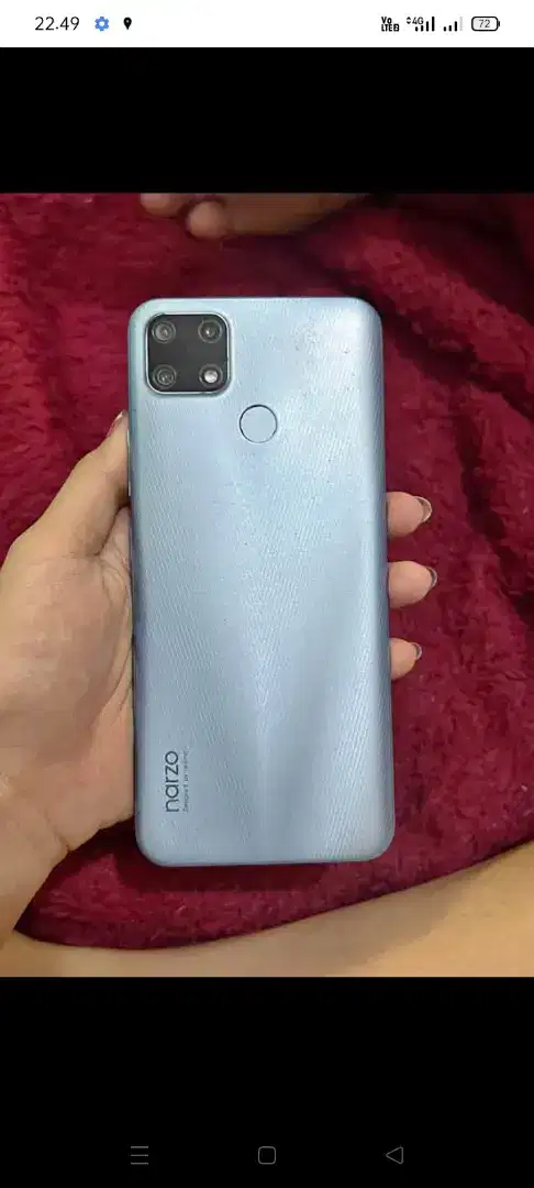 Realme narzo 20 4/64 spek gaming Helio G85 batre 6000 mah mulus nomin