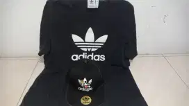 Topi Adidas Mickey Mouse (bonus kaos adidas)