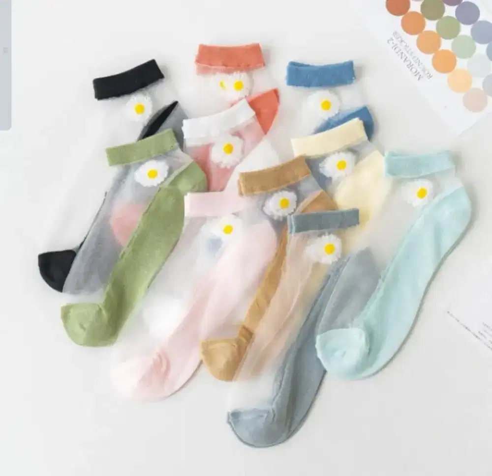 Koas Kaki Transparan Watif Motif !