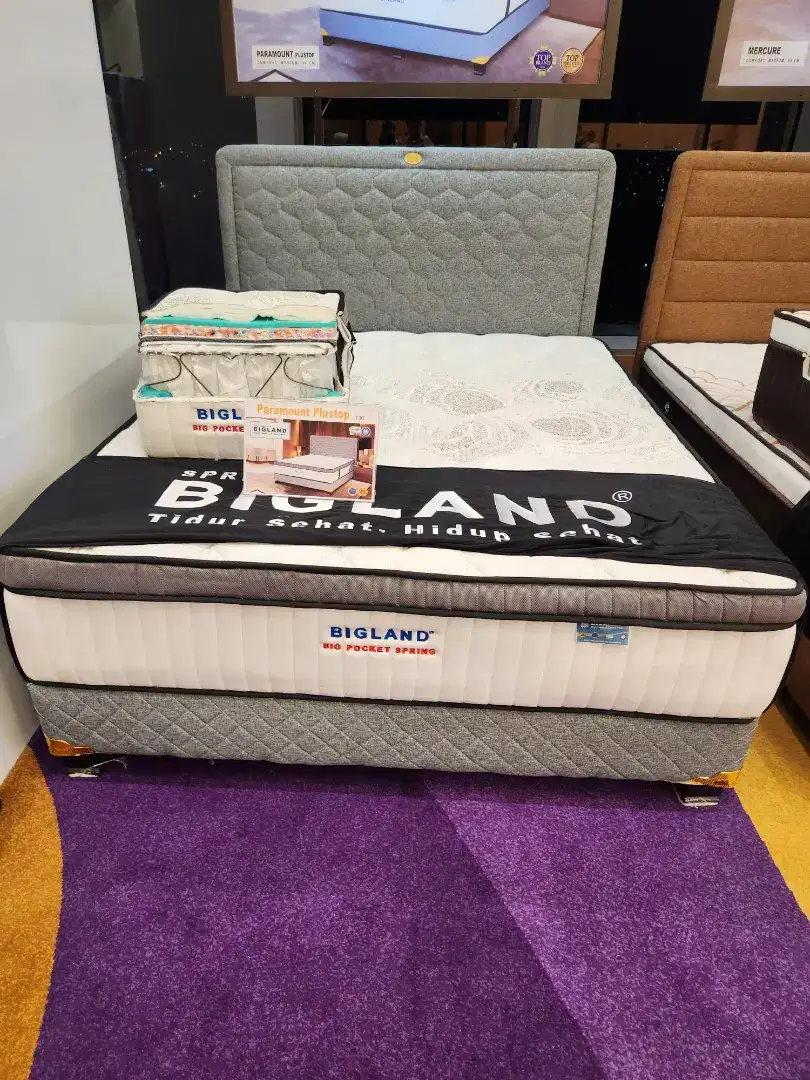 Matras springbed kasur bigland big pocket paramount pocket