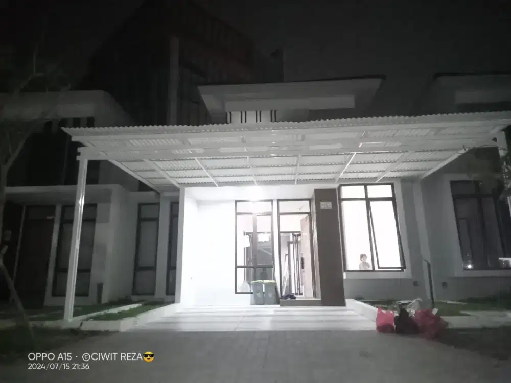 Kanopi baja ringan atap Alderon RS singgle terpasang