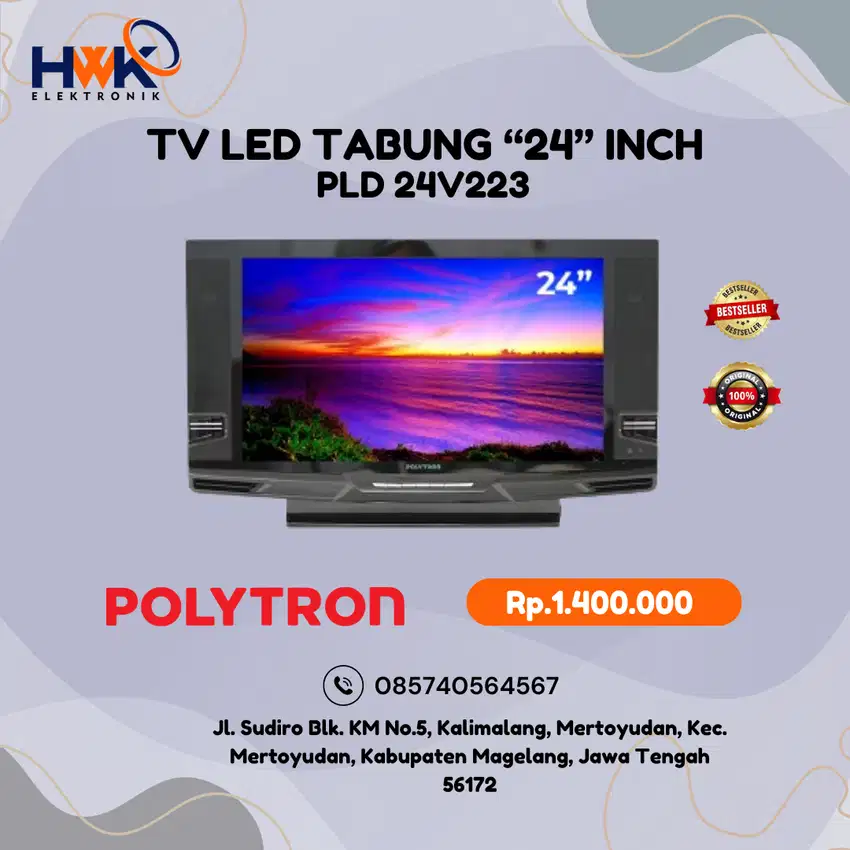 DIGITAL TV 24 Inch Polytron HD Ready PLD-24V123