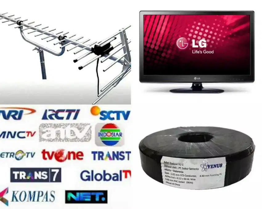 Paket Pasang Baru Antena Tv Siaran Digital