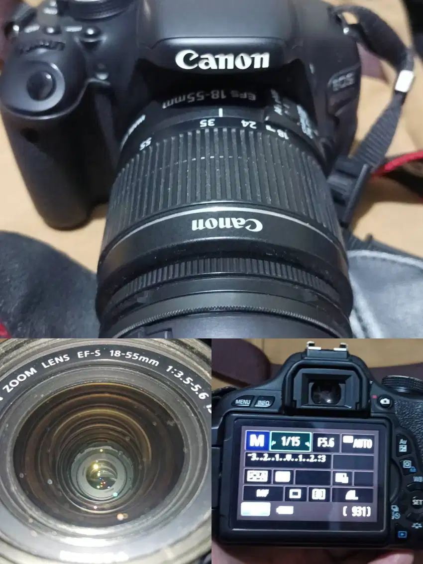 DIJUAL EOS 600D SATU SET LENSA FIX