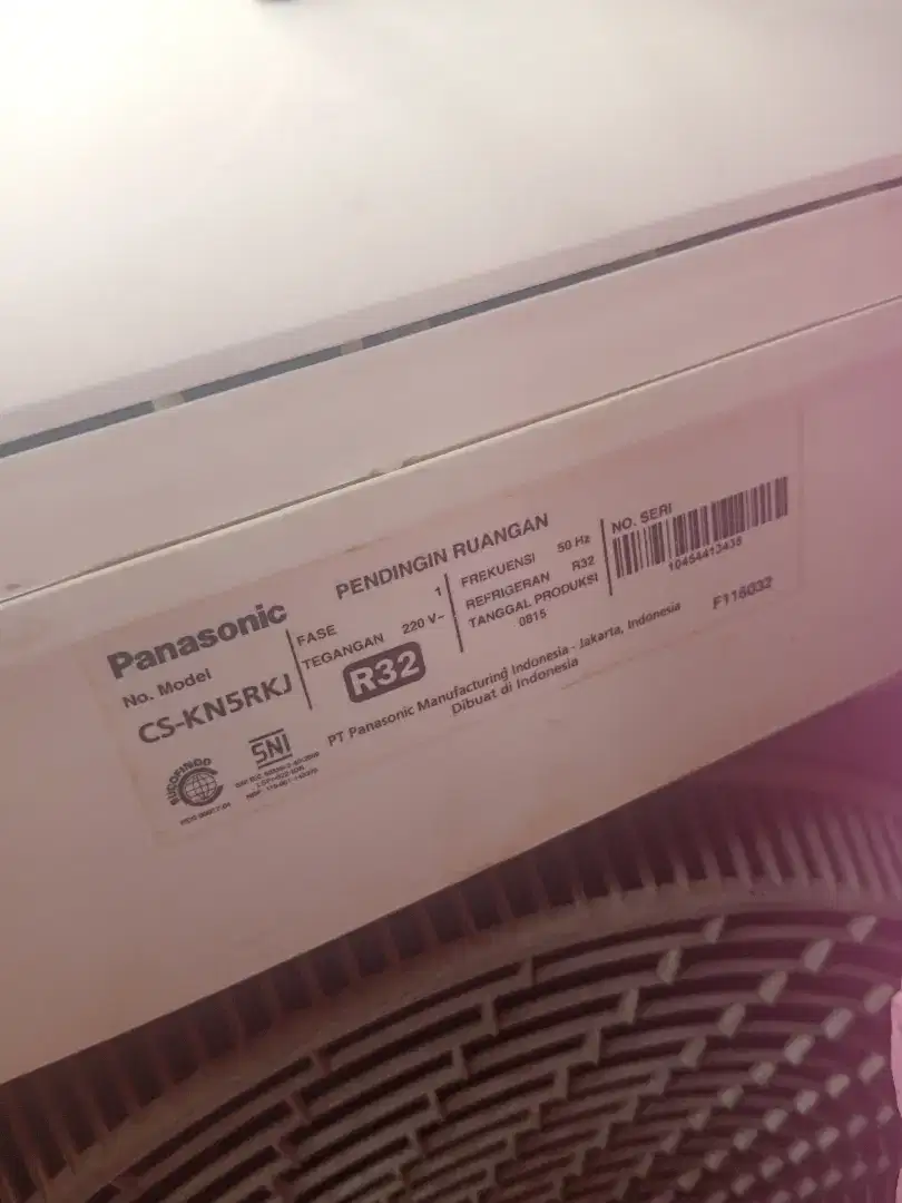 Ac panasonic 1/2 pk