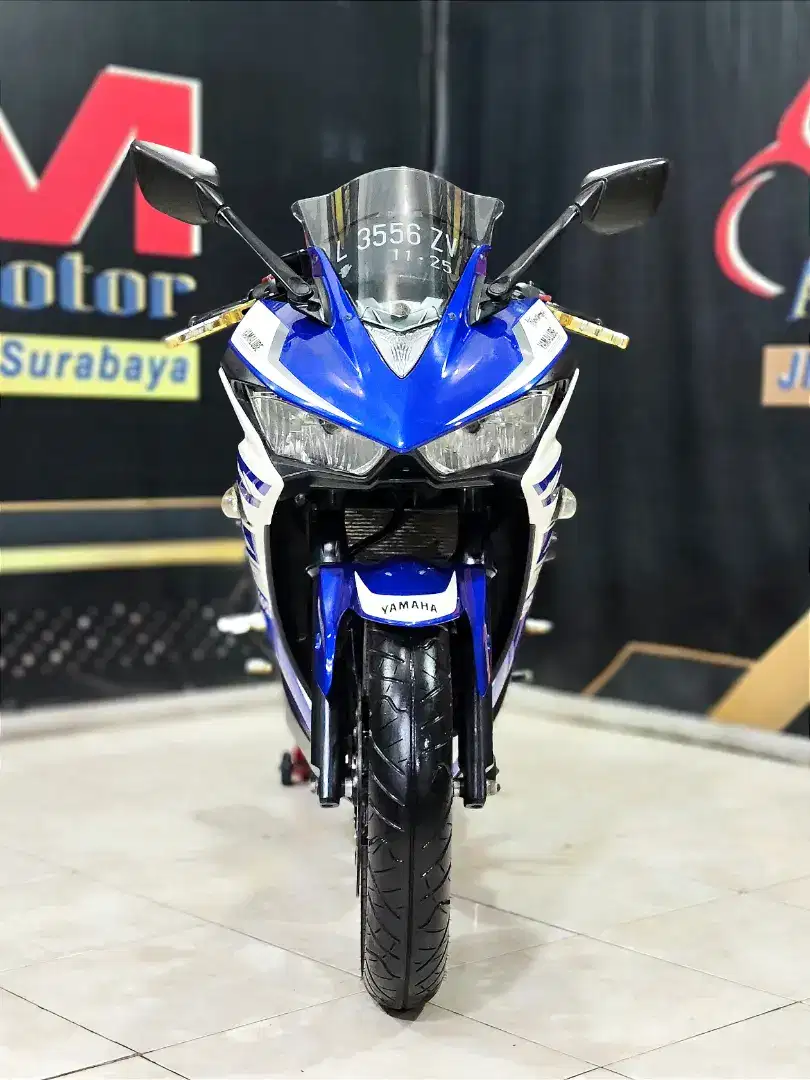 Yamaha R25 km.8rb Racing Blue 2015 mewah Limit. Anugerah motor rungkut