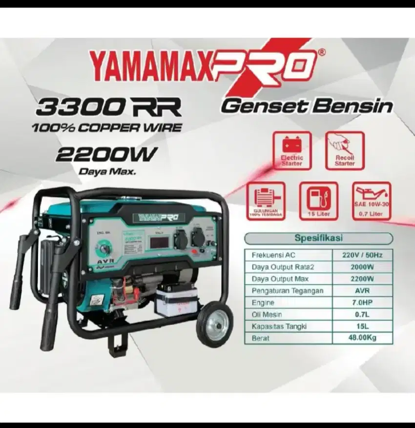 Mesin genset yamamax pro 3300rr