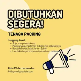 Packing paket online shop