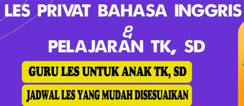 Jasa Guru Privat Bahasa Inggris/All Subject