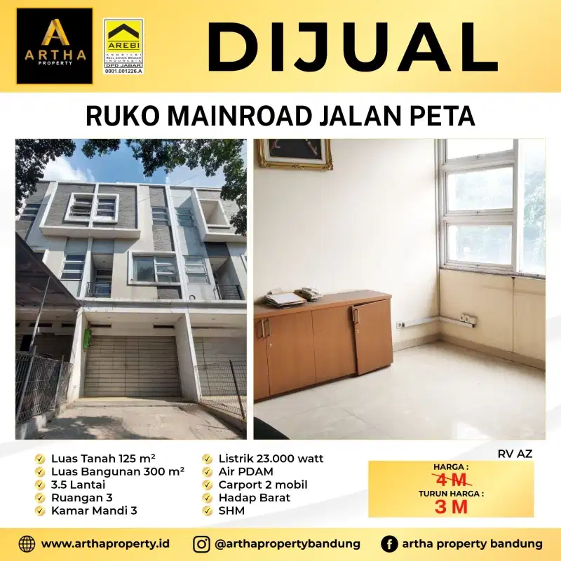 Ruko Mainroad Peta lokasi bagus dekat Rs immanuel