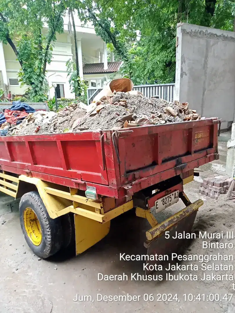 Jasa buang puing sampah proyek